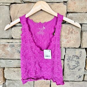 Free People Here For You Tank Dahlia Mauve